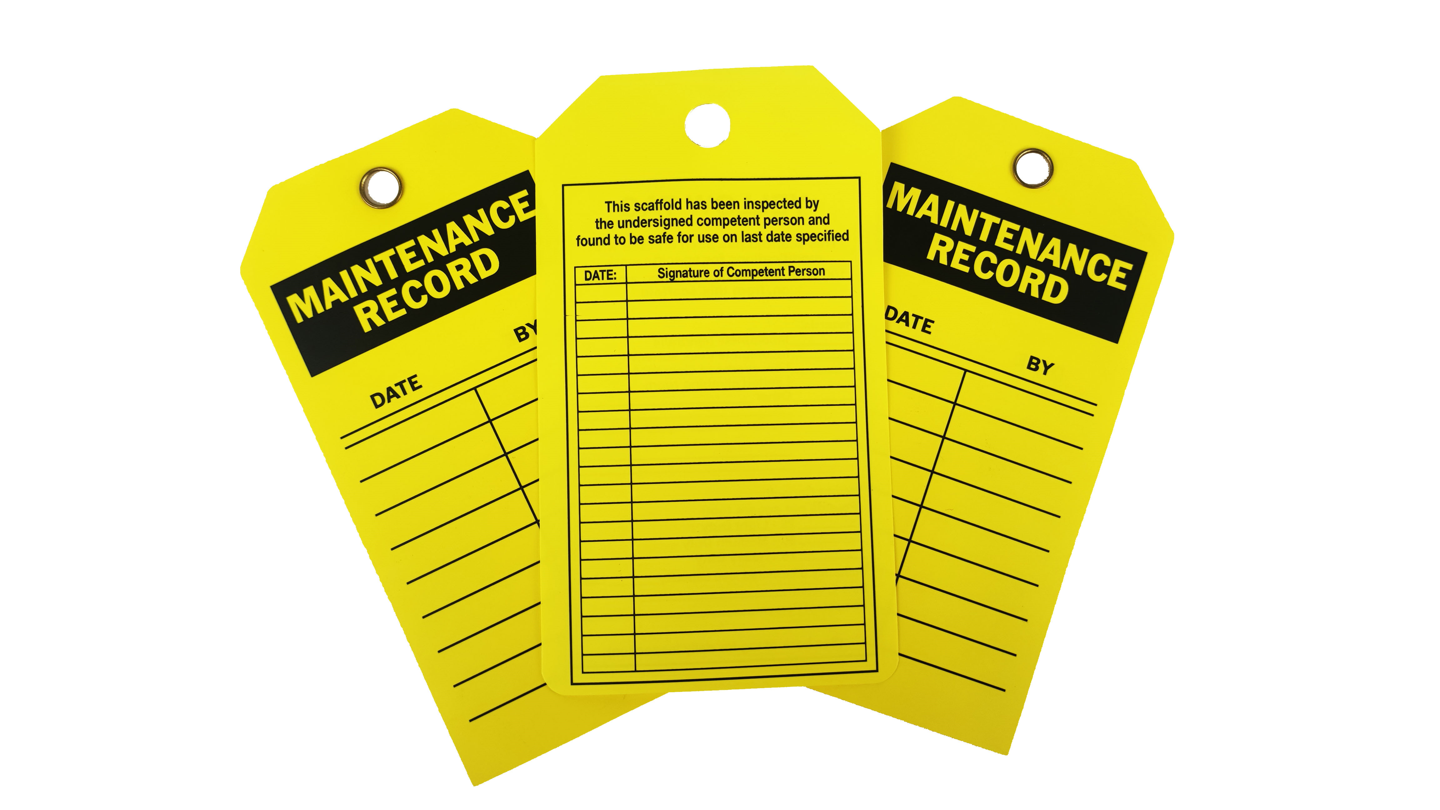 Long Lasting Durable Plastic Safety Tag WarningTags With Custom Logo