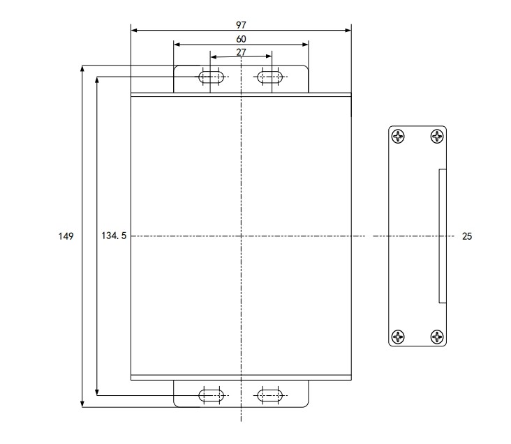 24 Bit Load Cell Amplifier IP64 5000hz Strain Gauge Signal Conditioner 10-1280 Times/Sec