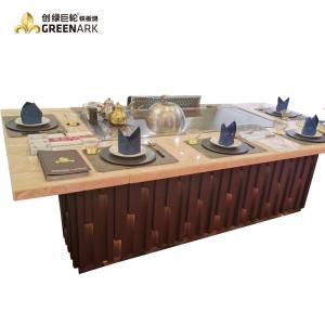 Wholesale Stainless Steel 304 BBQ Teppanyaki Grill Table Electric / Gas Smokeless from china suppliers