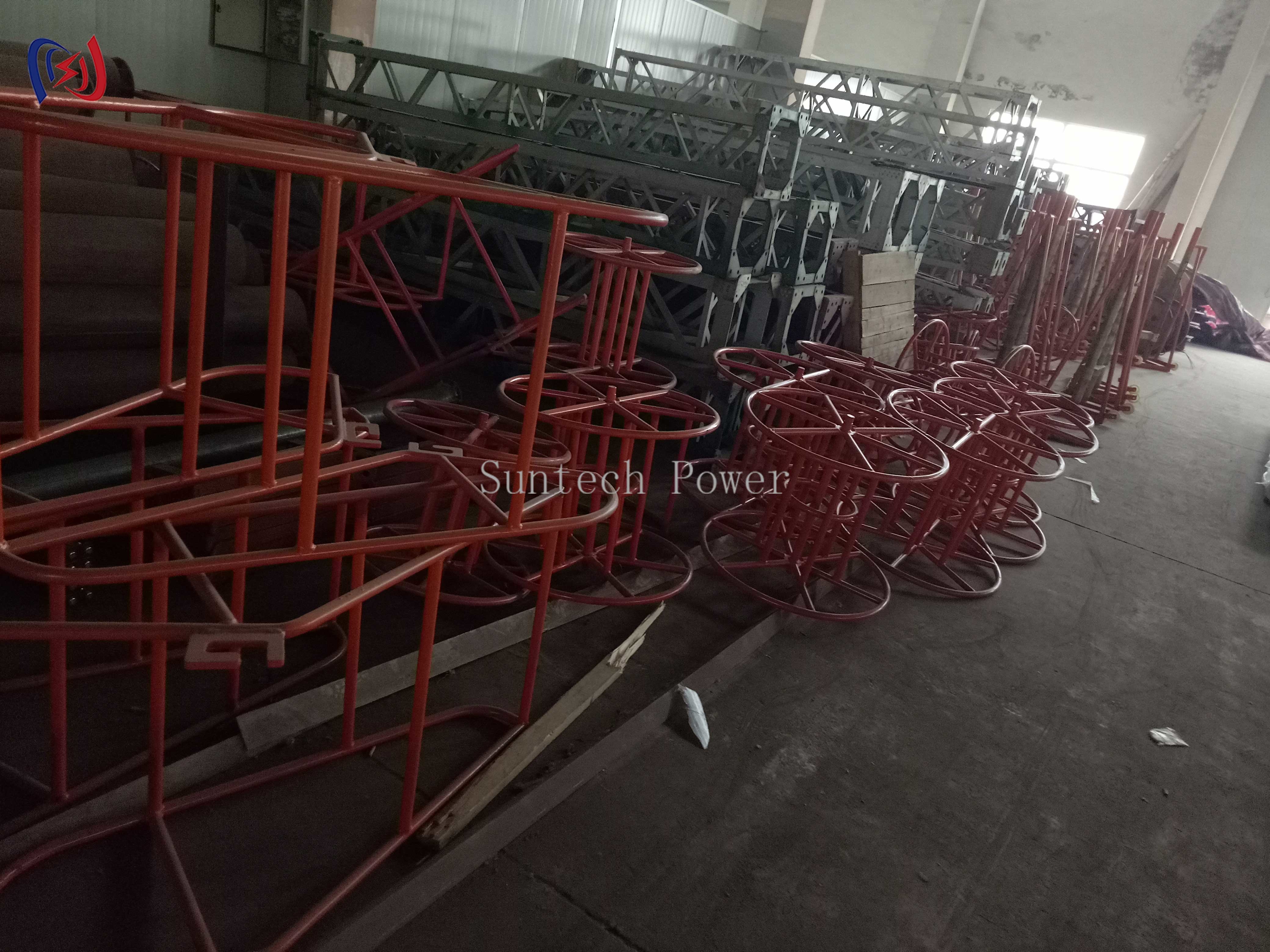 Overhead Line Rope Reel And Stand Tensioner Electrical Cable Reel Stands