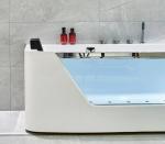 Rectangular Bubble Massage Bathtub Freestanding Massage Bathtub 1700mm 1800mm
