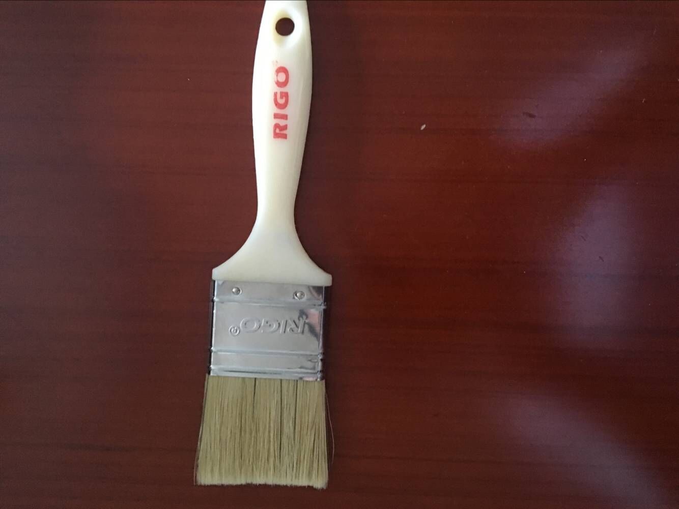 Natural Wood Handle Synthetic Filament Paint Brush For Painting