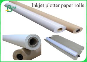 Wholesale 80GRAM Inkjet Plotter Paper In Rolls Core 3 Inch / 5 Inch For Designing from china suppliers