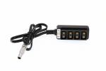 1x4 Camera Power Splitter , 2 Pin Power Out 12V to 4 D tap Splitter Cable