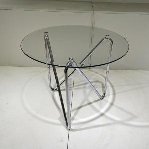 Wholesale Modern Simple 66 * 66 * 55cm Tempered Glass Coffee Table Wear Resistant from china suppliers
