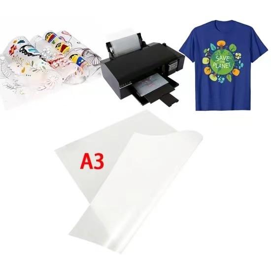 DTF White Ink Transfer Pet Film Roll Paper Film For DTF 75U Thickness Release
