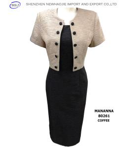 Wholesale Contrast Color Short Sleeve Slim Fit Tailor Suits Designs for Lady from china suppliers