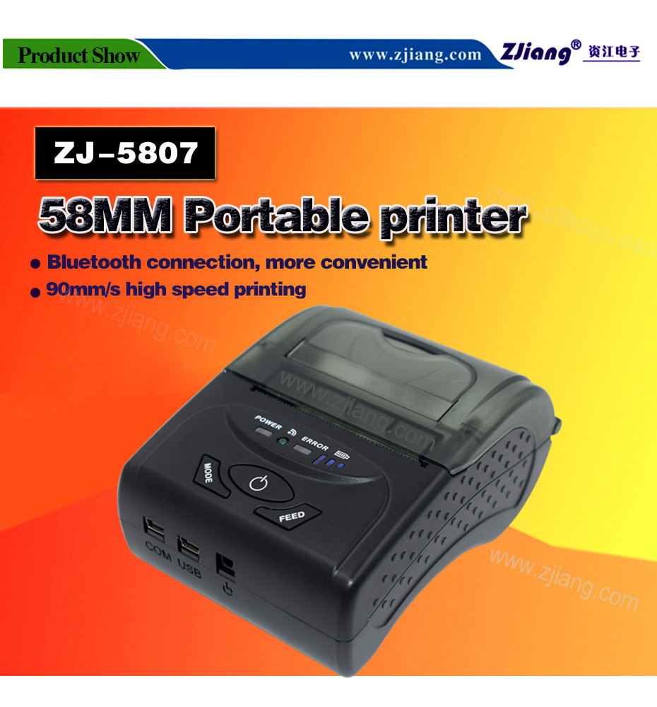 Mobile 2 Inch Bluetooth Thermal Printer USB POS Printer