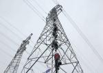 Power Steel Transmission Tower , 5 - 190 KM / H Wind Pressure High Tension