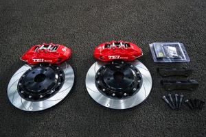 Wholesale Front Brake Caliper With 355x32mm Slotted Disc Rotor 6 Pots Big Brake Kit For TOYOTA CROWN 2005-2021 18&quot; Wheel from china suppliers