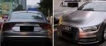 140gsm Matte Car Vinyl Wrap Electro Optical Metal Battle Grey Car Wrap Film