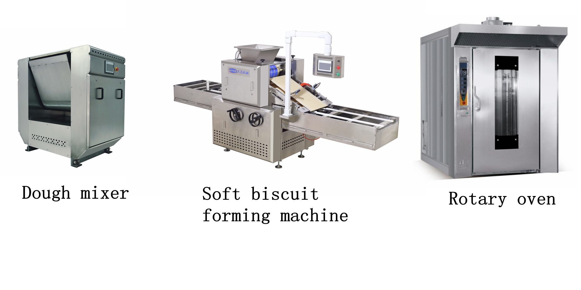 150kg/H Small Scale Biscuit Making Machine / Biscuit Manufacturing Equipment