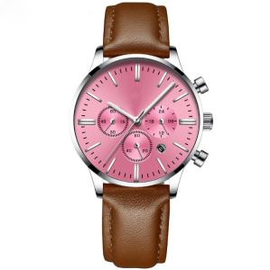 Wholesale Leather IP plating VD35 chronograph Mens Quartz Watch RHOS from china suppliers