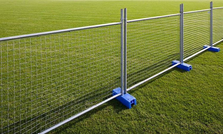 Rust Proof Temp Fence Panels Self Standing Fence Panels For Construction / Building Sites