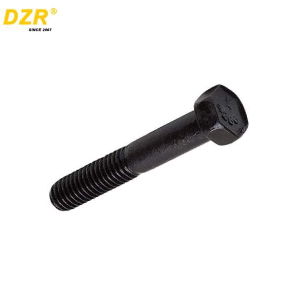Black High Tensile Galvanized Hex Bolts Stainless Steel Hex Head Bolts No.6V9667 For Excavator