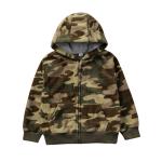 Winter Children'S Clothing Infant Hooded Cartoon Print Zip Kids Jacket