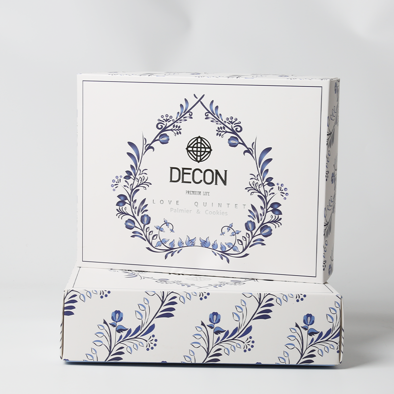 Elegant Partitioned Cookie Gift Box Customizable Packaging Foldable Design