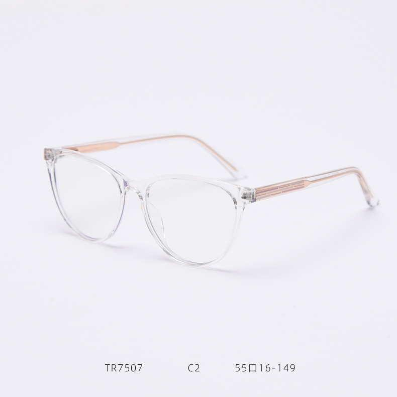BSCI Round Optical Eyeglasses TR90 Frames Glasses Plain Lens