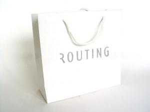 Wholesale Custom Recycling White Paper Shopping Bags with Handles from china suppliers