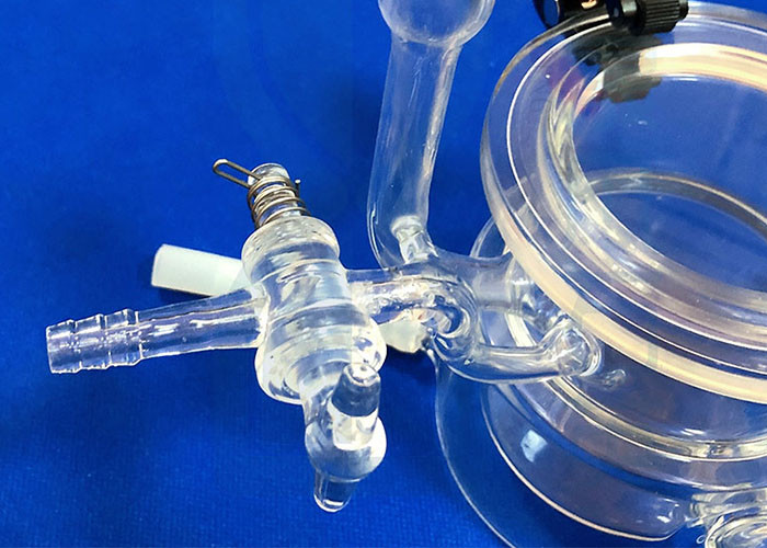 Frosted Glass Ball Head 50ml Quartz Reactor Science Lab Glassware