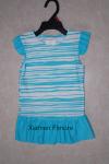 2016 children cute girl's strip with flounce printed one pieces swimming suit