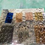 316 Cold Rolled Etching Water Ripple Stainless Steel Sheet Gold Color Mirror