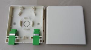 Wholesale ABS Fibre Optic Faceplate 2 Port For Telecommunication Networks from china suppliers