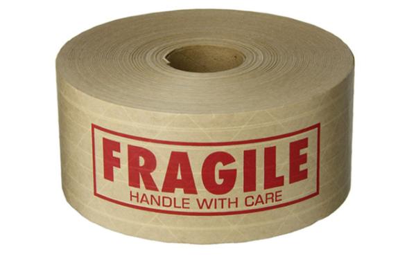 Water Activated Reinforced Kraft Paper Tape, Environmentally Friendly Printing