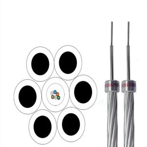 Wholesale Overhead Ground Wire OPGW Cable Aluminum Clad Steel Wire Optical Fiber OPGW Cable from china suppliers