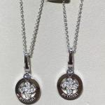 brand jewelry diamonds necklace in 18 kt pink gold Also available in white and