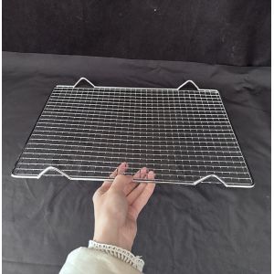 China 600*400mm Baking Pan Mesh Barbecue Pizza Cooking Mesh Silver on sale