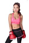 Women Seamless Sport Bra Yoga Supper Supportive Sexy Red Top Workout Fitness