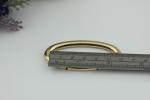 High quality hanging gunmetal nickle bag accessories zinc alloy 54MM spring o