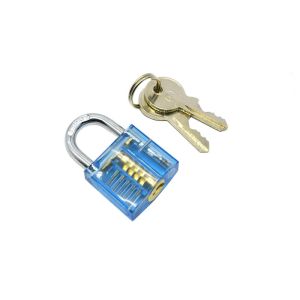 Mini-version Transparent Blue Practice Lock Locksmith Tools