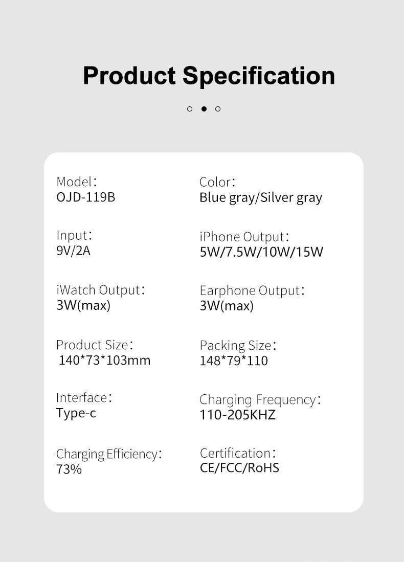 15W Magnetic Wireless Charger 3 In 1 Wireless Charging Stand Cell Phone Charger Fast Charging Short Circuit Protection