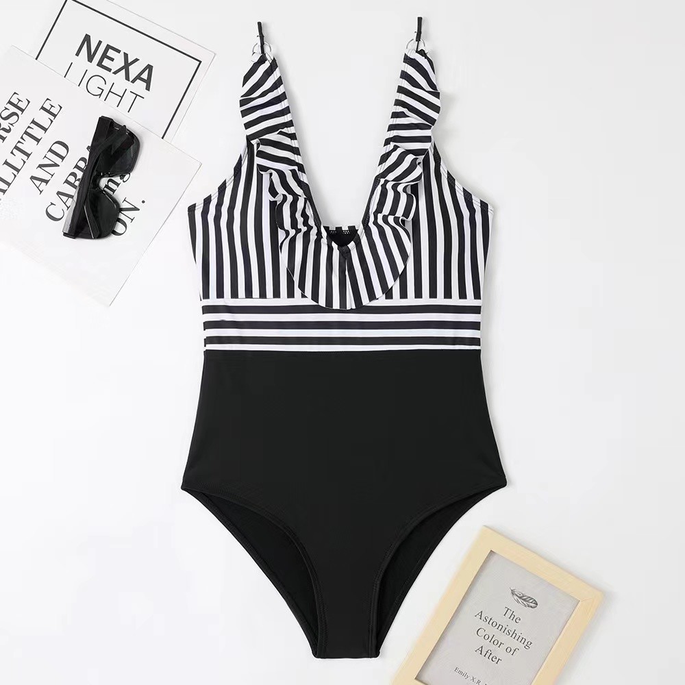 one pieces ,Rainbow colour Sexy full Size Ladies Swimwear ,nylon fabric