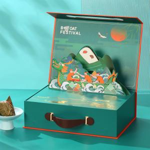 Wholesale Dragon Boat Festival Rigid Gift Boxes Zongzi Packing Box High End Portable from china suppliers