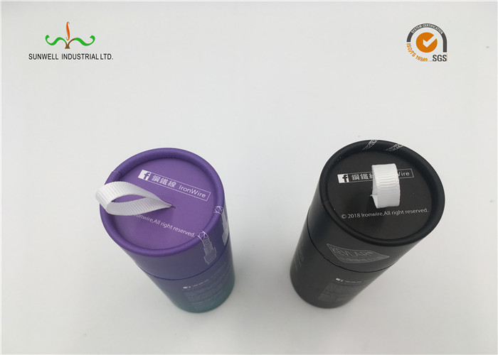 2 Packs Custom Design Cardboard Cylinder Tubes , Promotion Cardboard Cores