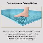 Bathroom non slip silicone shower mat Shower room non slip massage shower mat