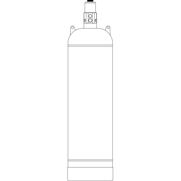 Automatic FM200 Fire Extinguishing System Cylinder Without Pollution For Library