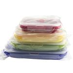 custom adult korean microwave food packaging children's silicone folding food