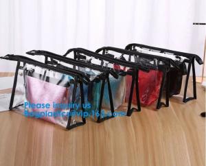 Wholesale Travel Toiletry Bag Makeup Pouch Durable Carry-On Clear Zipper Small Cosmetics bag Simple Zipper Cosmetic Travel Bag from china suppliers