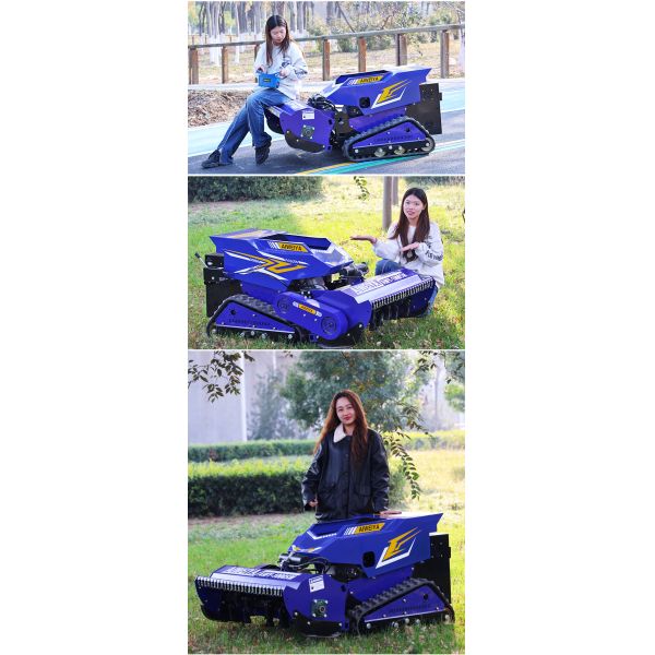 Durable Remote-Controlled 4-Stroke DIY Robotic Lawn Mower with Rotary Blade Gasoline Engine High Quality Hot Seller
