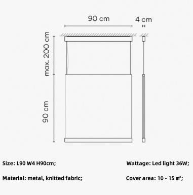Designer Curtain Pendant Lights Modern Minimalism Pendant Lamp(WH-AP-552)