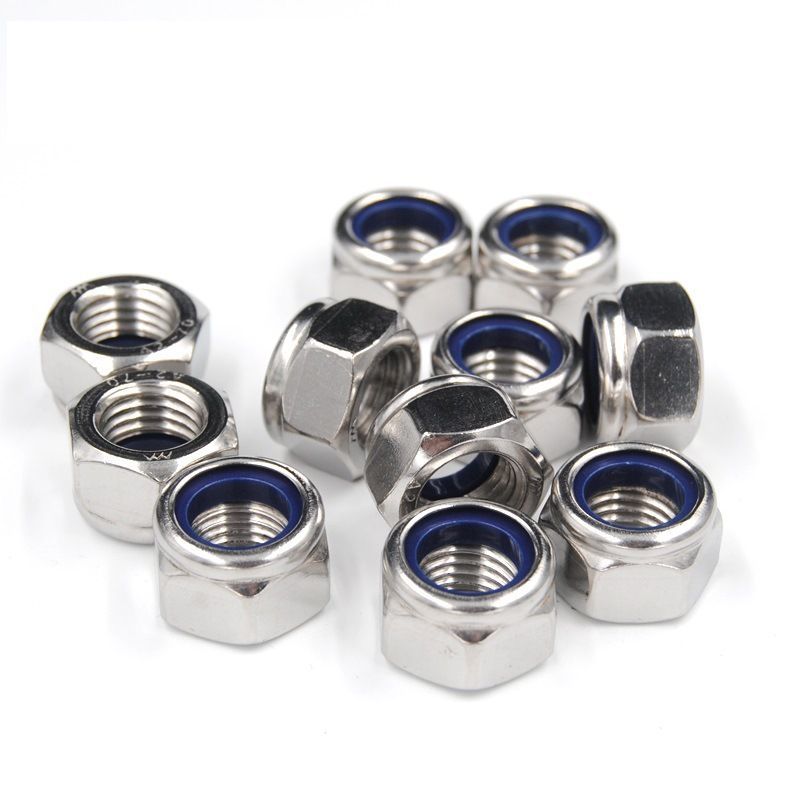 DIN985 Nylock Hex Nut M5 - M20 Nylon Insert Lock Nut For Secure Fastening
