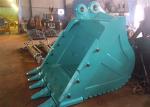 Durable 1.6 CBM Excavator Rock Bucket Kobelco SK350LC Excavator Mud Bucket