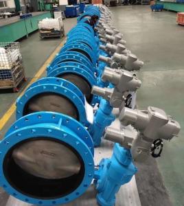 Wholesale iso 5752 pn16 wormgear Rotork Captop Underground butterfly valve in ductile iron double flanged type from china suppliers