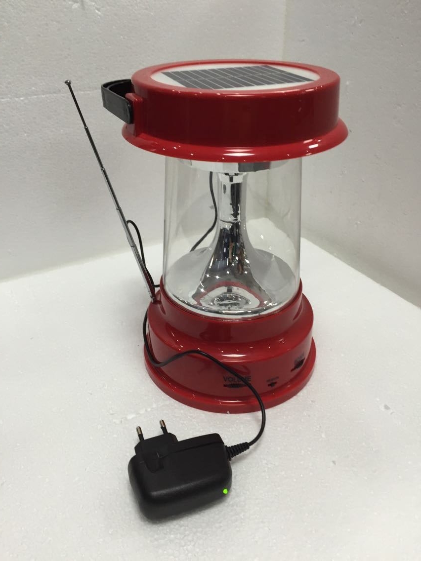 High quality portable solar led lantern with AM, FM radio, solar camping lantern for cheap sale