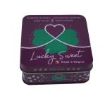 Decorative Square Tin Gift Box Packaging Reusable Durable Attractive