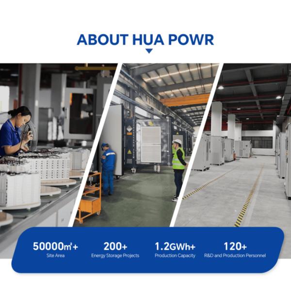 Hua Power ESS Solution 50kW 100kWh On Grid Off Grid All-in-one Indoor Energy Storage Battery LiFePO4 Battery